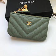 Chanel Coin Purse 82365 Dark Green  - 1