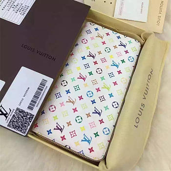 Louis Vuitton White Color Wallet M60049