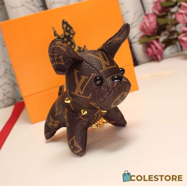 Louis Vuitton French Dog Pendant Key Ring Decoration - 1
