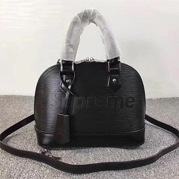 Louis Vuitton Supreme Domed Satchel Black M40301