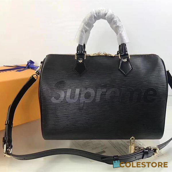 Louis Vuitton Supreme Hand Bag Black M40432 - 1