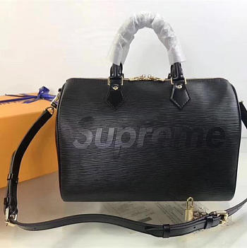 Louis Vuitton Supreme Hand Bag Black M40432