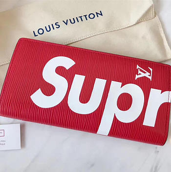 Louis Vuitton Supreme Wallet Red 3179