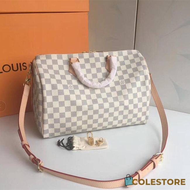 Louis Vuitton Speedy 35 Damier Azur Canvas 3805 - 1