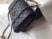 Colesstore Chanel Flap Bag With Top Handle Black 21 cm - 4