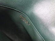 Colestore Chanel Flap Bag With Top Handle Dark Green 21 cm - 2