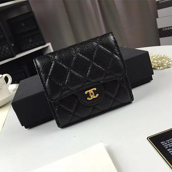 cChanel Purse Clutch Caviar Gold Buckle 10218184