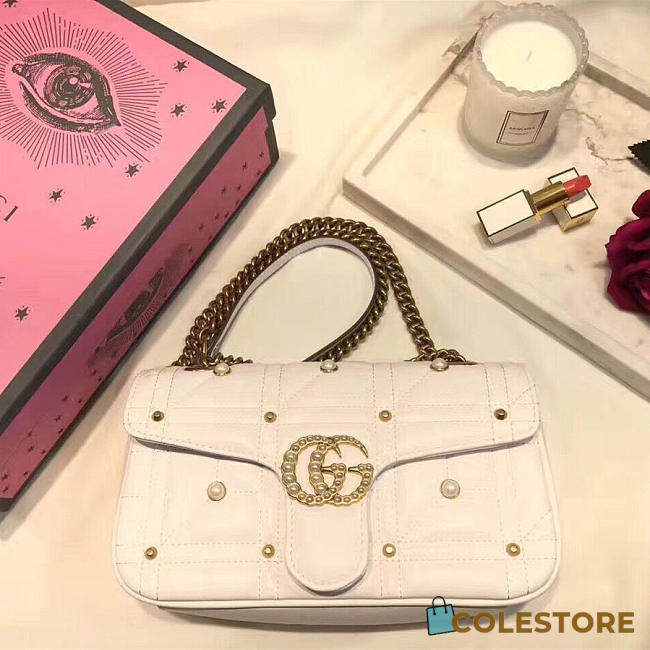 gucci marmont bag white CohotBag 2642 - 1