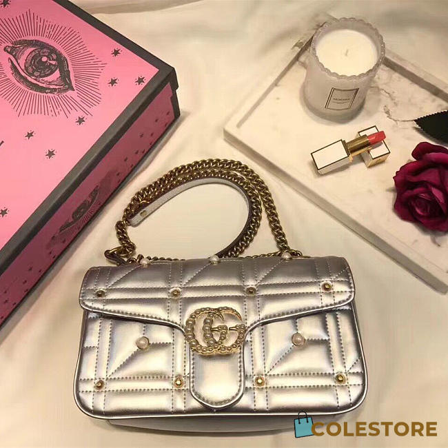 gucci marmont bag silver CohotBag 2641 - 1