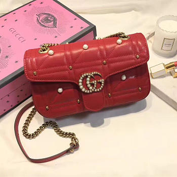 gucci marmont bag red CohotBag 2640