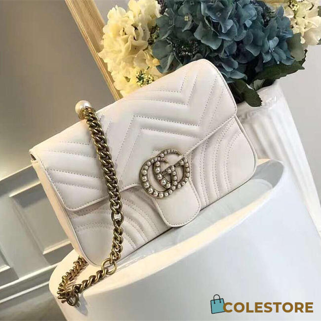 gucci marmont bag white CohotBag 2635 - 1