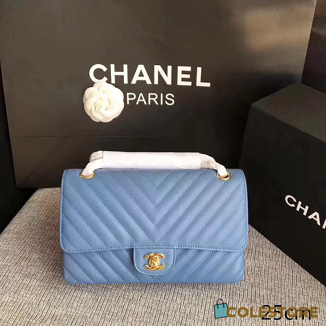 Chanel Classic Tote Light Blue - 1