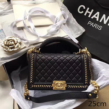 CohotBag chanel original single bag black