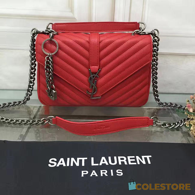 YSL Saint Laurent Female Bag Red Medium 26608 - 1