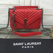 YSL Saint Laurent Female Bag Red Medium 26608 - 1