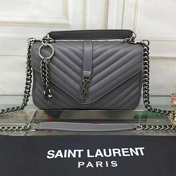 YSL Saint Laurent Female Bag Elephant Grey Medium 26608
