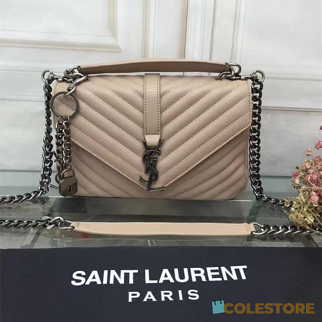 YSL Saint Laurent Handbag Apricot Medium 26608 - 1