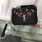 YSL Monogram College Silver 4787 - 1