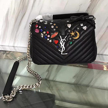YSL Monogram College Silver 4787