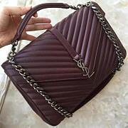 YSL Monogram College Wine Red 4798 - 1