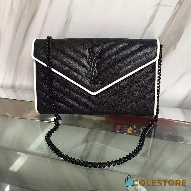YSL Gold Monogram College Black 5073 - 1
