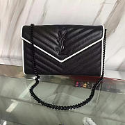 YSL Gold Monogram College Black 5073 - 1