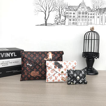 Louis Vuitton Pochette Alpha Triple Bailey Black Red