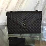 YSL Envelop Satchel Black 5133 - 1