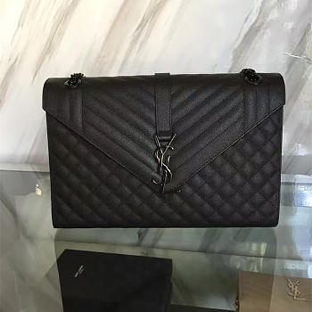 YSL Envelop Satchel Black 5133