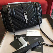 YSL Envelop Satchel Mm Black 5127 - 1
