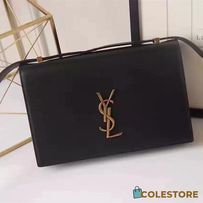 YSL Monogram Small Dylan Shoulder Bag Black - 1