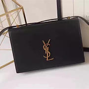YSL Monogram Small Dylan Shoulder Bag Black - 1