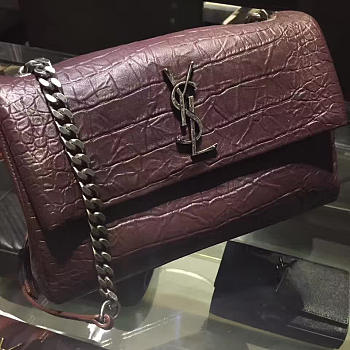 YSL Medium West Hollywood Bag Wine