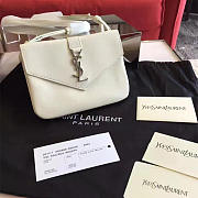 YSL Monogramme Sac Université White - 1