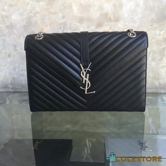 YSL Gold Monogram College Black 5090 - 1