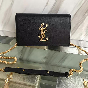 YSL Monogram Kate Grain De Poudre Embossed Leather 5054