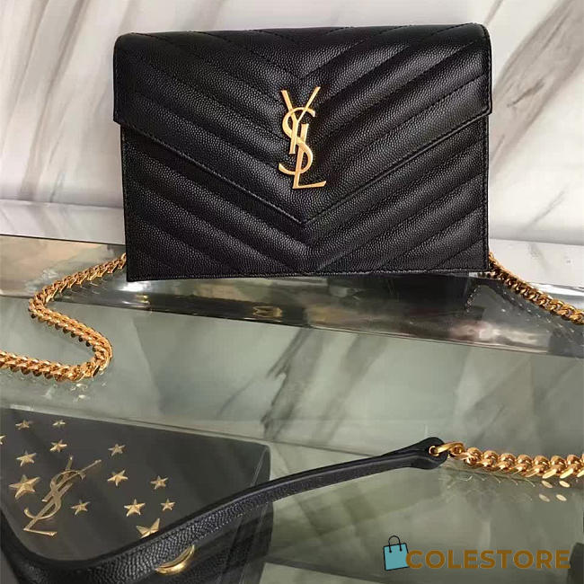 Ysl Monogram Bag Black 5031 - 1