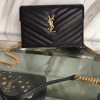 Ysl Monogram Bag Black 5031