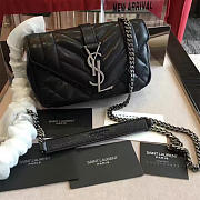 YSL Envelop Satchel Black 5124 - 1