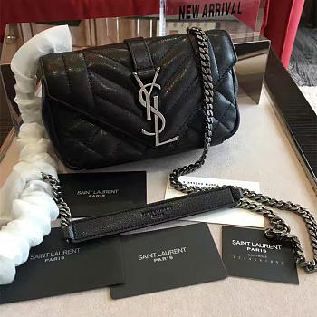 YSL Envelop Satchel Black 5124