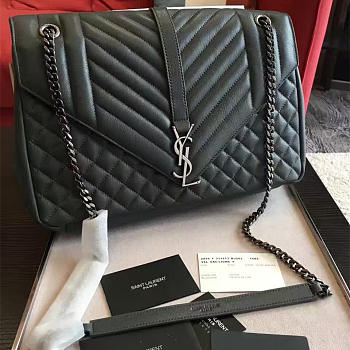 ysl envelop satchel large green CohotBag 5121