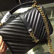 YSL Gold Monogram College Black 5093 - 1