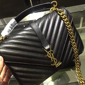 YSL Gold Monogram College Black 5093