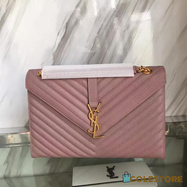 Ysl Gold Monogram College Pink 5086 - 1