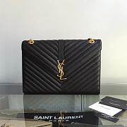 Ysl Gold Monogram College Black 5084 - 1