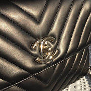 Chanel Top Handle Bag Trendy CC Chervon In Black Size 25 cm - 2