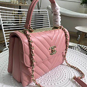 Chanel Top Handle Bag Trendy CC Chervon Size 25 cm - 4