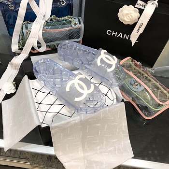 Chanel White Slippers