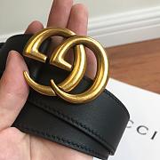 gucci original single classic belt black - 2