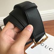 gucci original single classic belt black - 3